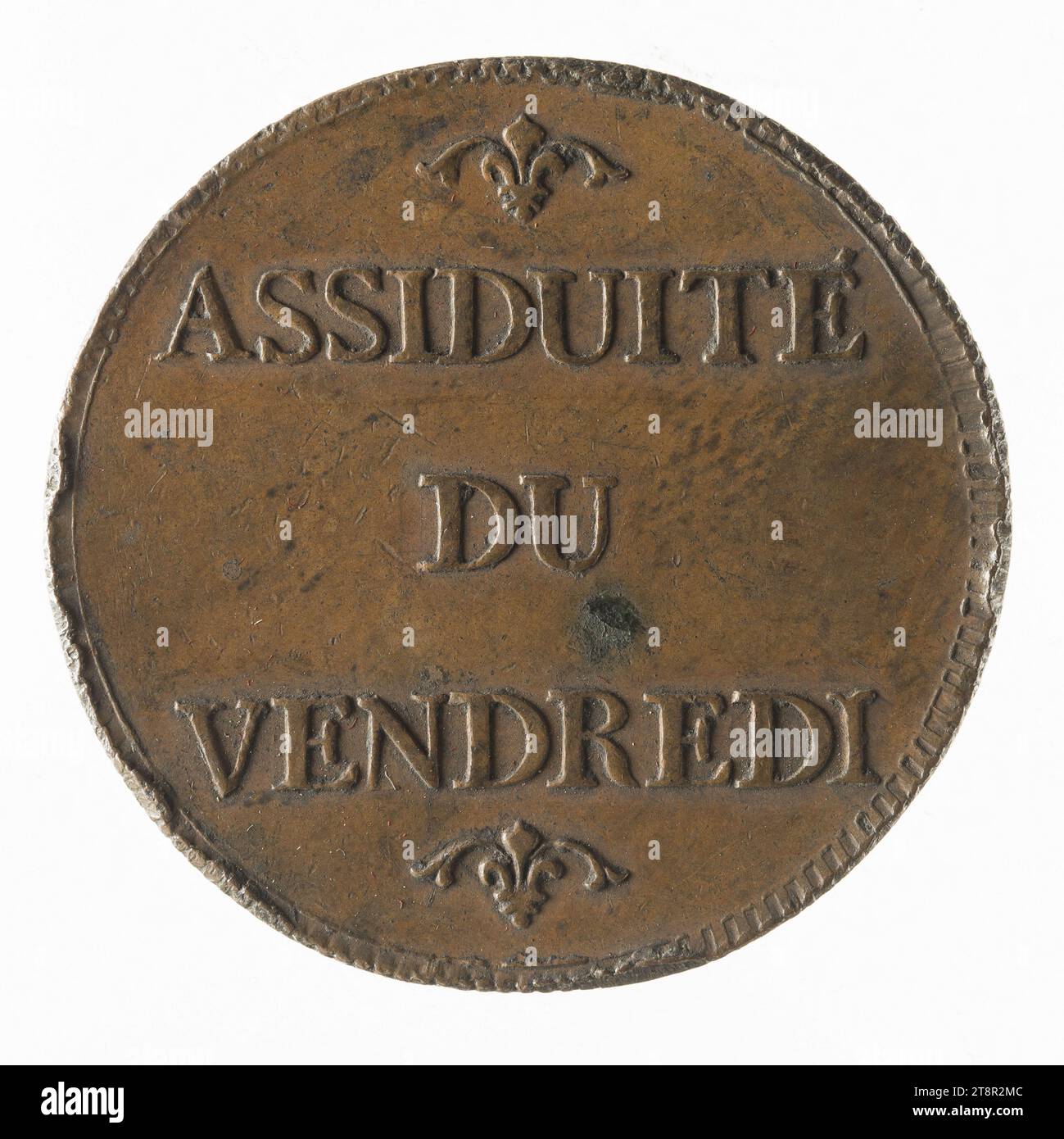 Prix de participation des écoles de dessin gratuites, début du 19e siècle, Numismatique, Token (numismatique), cuivre, dimensions - travail : diamètre : 3,5 cm, poids (taille du type) : 13,74 g. Banque D'Images