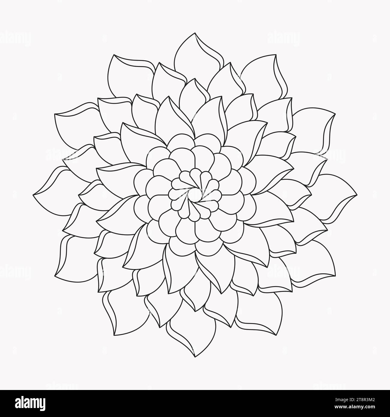 Enfants Mandala Ethereal essence coloriage page pour l'intérieur du livre KDP Illustration de Vecteur