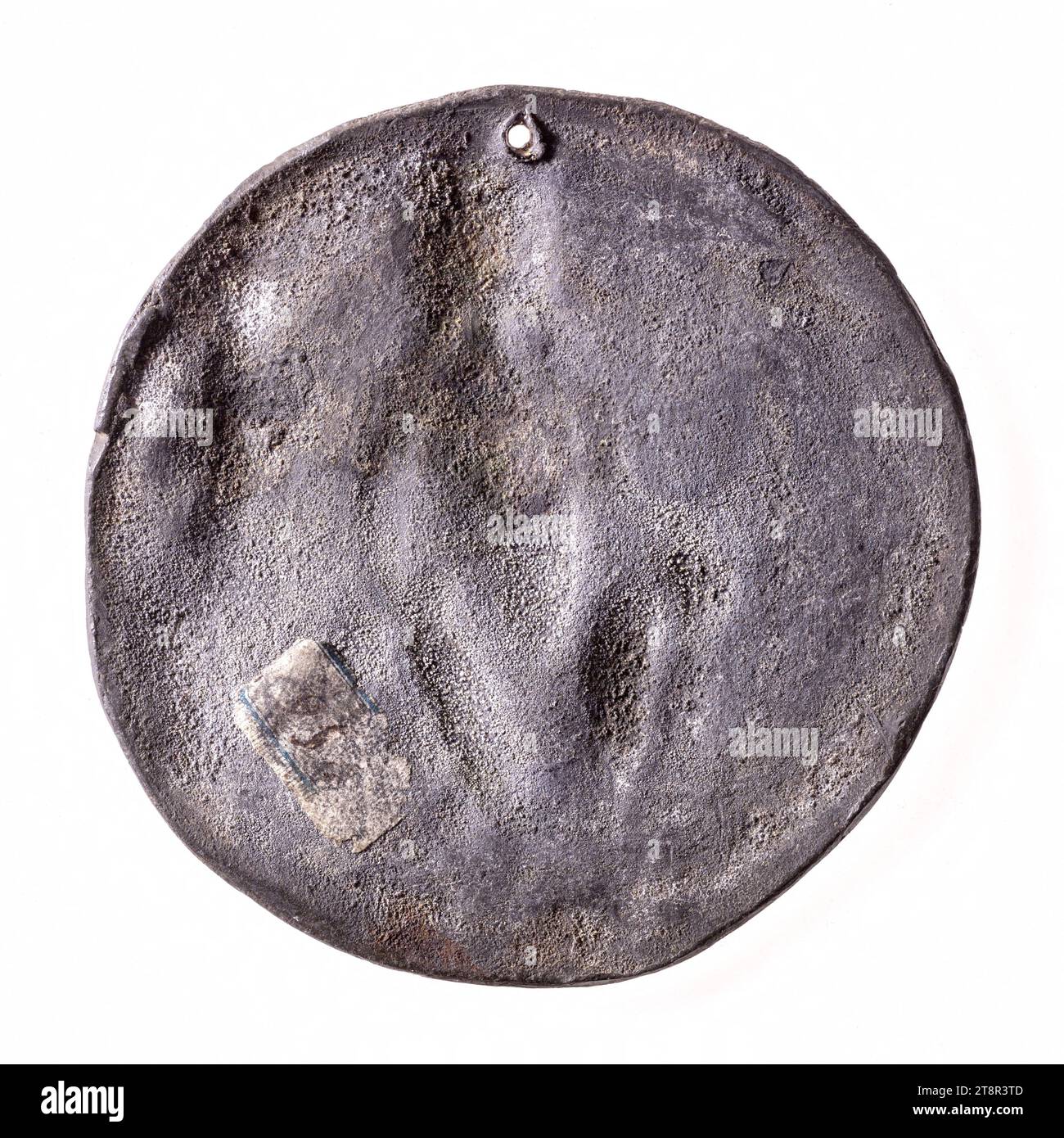 Impression générale : sceau de Louis VII le Jeune, 1137-1180, entre 1137 et 1180, Numismatique, sceau, Métal, alliage, carton, cuir = peau, velours, Dimensions - travail : diamètre : 7,6 cm, poids (dimension du type) : 80,23 g. Banque D'Images