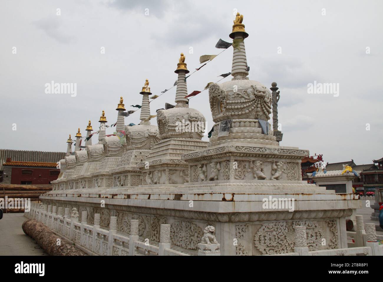 Temple de Da Zhao, Hohhot, région autonome de Mongolie intérieure, Chine Banque D'Images
