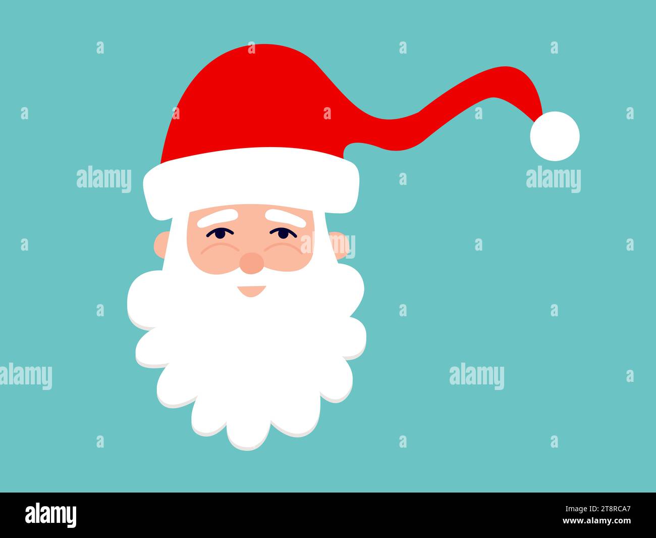 Tête de Père Noël Illustration de Vecteur