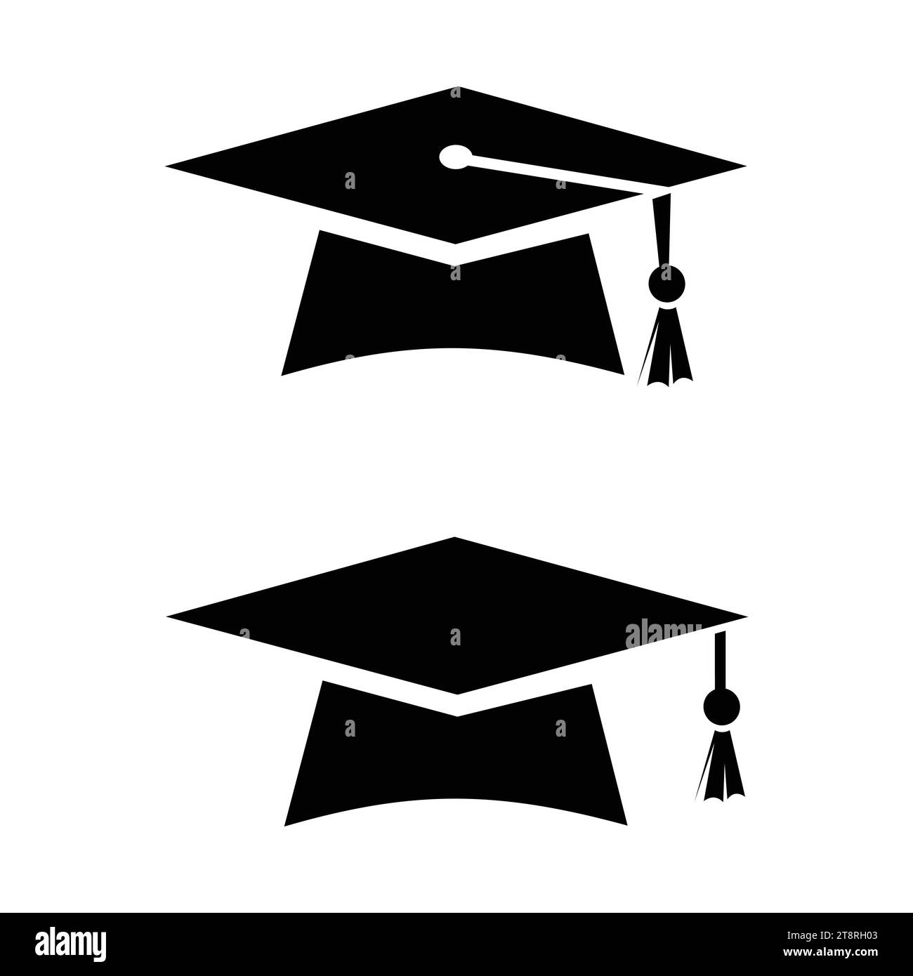 Icône de capuchon de graduation - Illustration de Vecteur