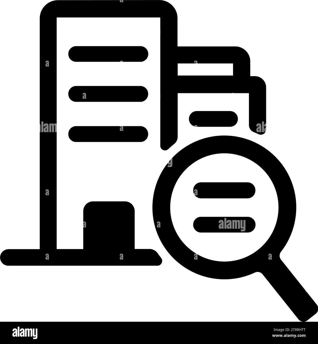 Illustration de l'icône du vecteur d'analyse fondamentale Illustration de Vecteur
