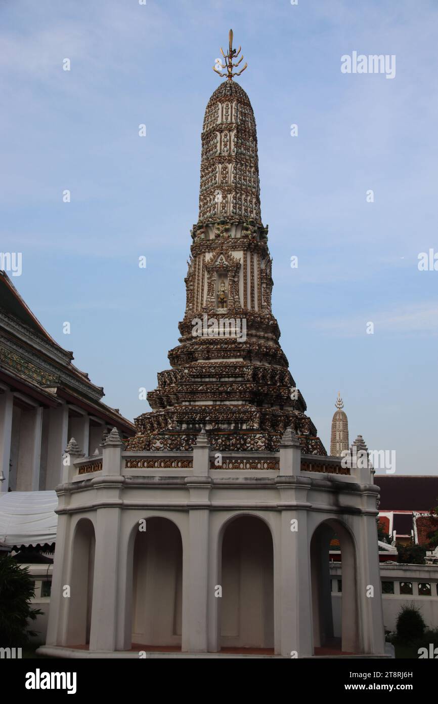Wat Ratchanatdaram Worawihan, Bangkok, Thaïlande Banque D'Images