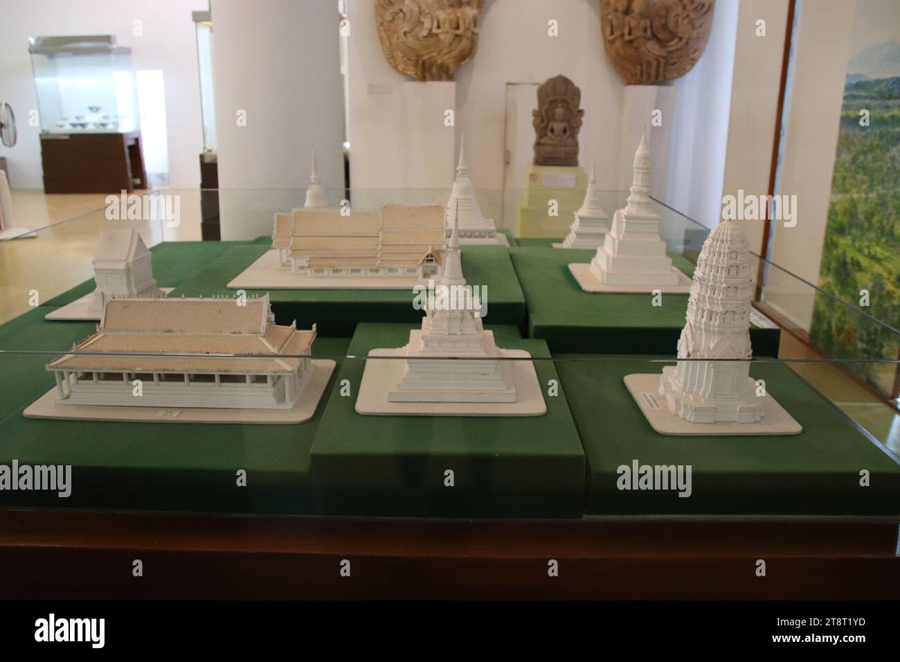 Modèle de Temple thaïlandais, Musée Ramkhamhaeng, Sukhothai, Musée de l'histoire de Sukhothai, Sukhothai, Thaïlande Banque D'Images