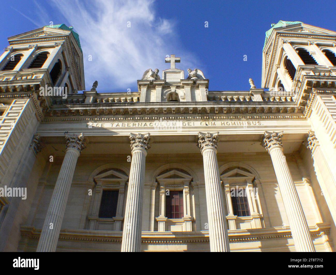 Cathédrale du Saint-Sacrement, la cathédrale du Saint-Sacrement est située dans le centre-ville de Christchurch, Nouvelle-Zélande, Nouvelle-Zélande. C'est l'église mère du diocèse catholique romain de Christchurch, en Nouvelle-Zélande et le siège de l'évêque de Christchurch, en Nouvelle-Zélande Banque D'Images