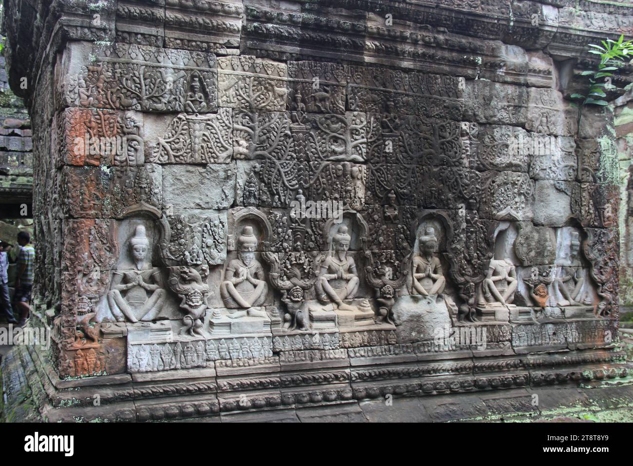 Preah Khan, temple khmer, ancienne région d'Angkor, Cambodge. Règne de Jayavarman VII, consacré 1191 AD Banque D'Images