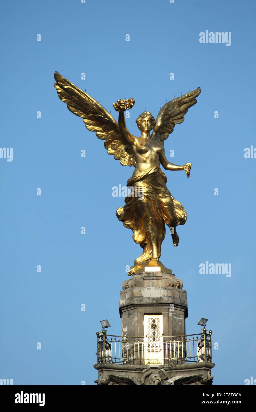 Monument à l'indépendance, Paseo de la Reforma, Mexico Banque D'Images