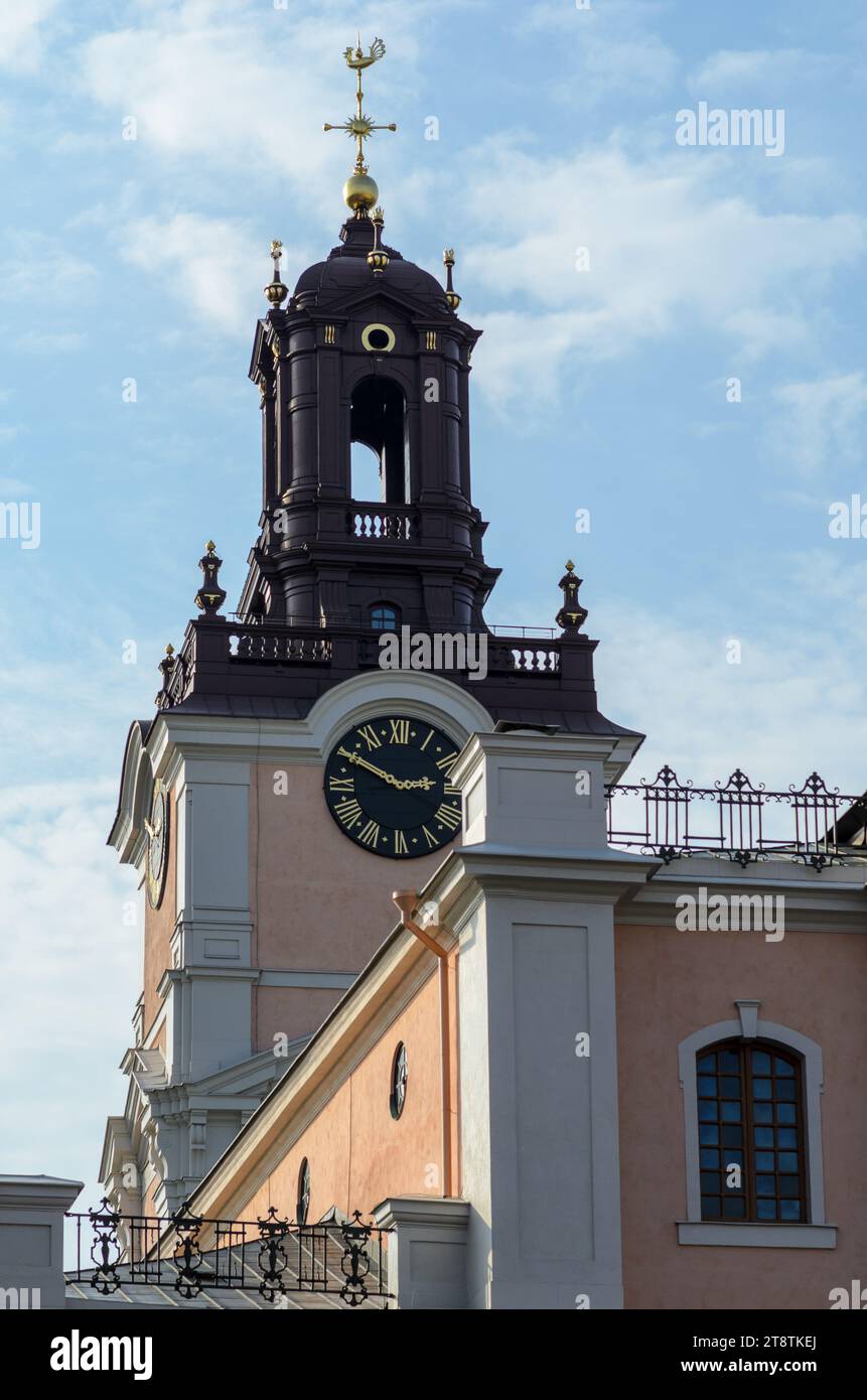 La Grande Eglise (Storkyrkan) ou Eglise de Saint Nicholas (Sankt Nikolai Kyrka), la plus ancienne église de Gamla stan. Stockholm, Suède Banque D'Images