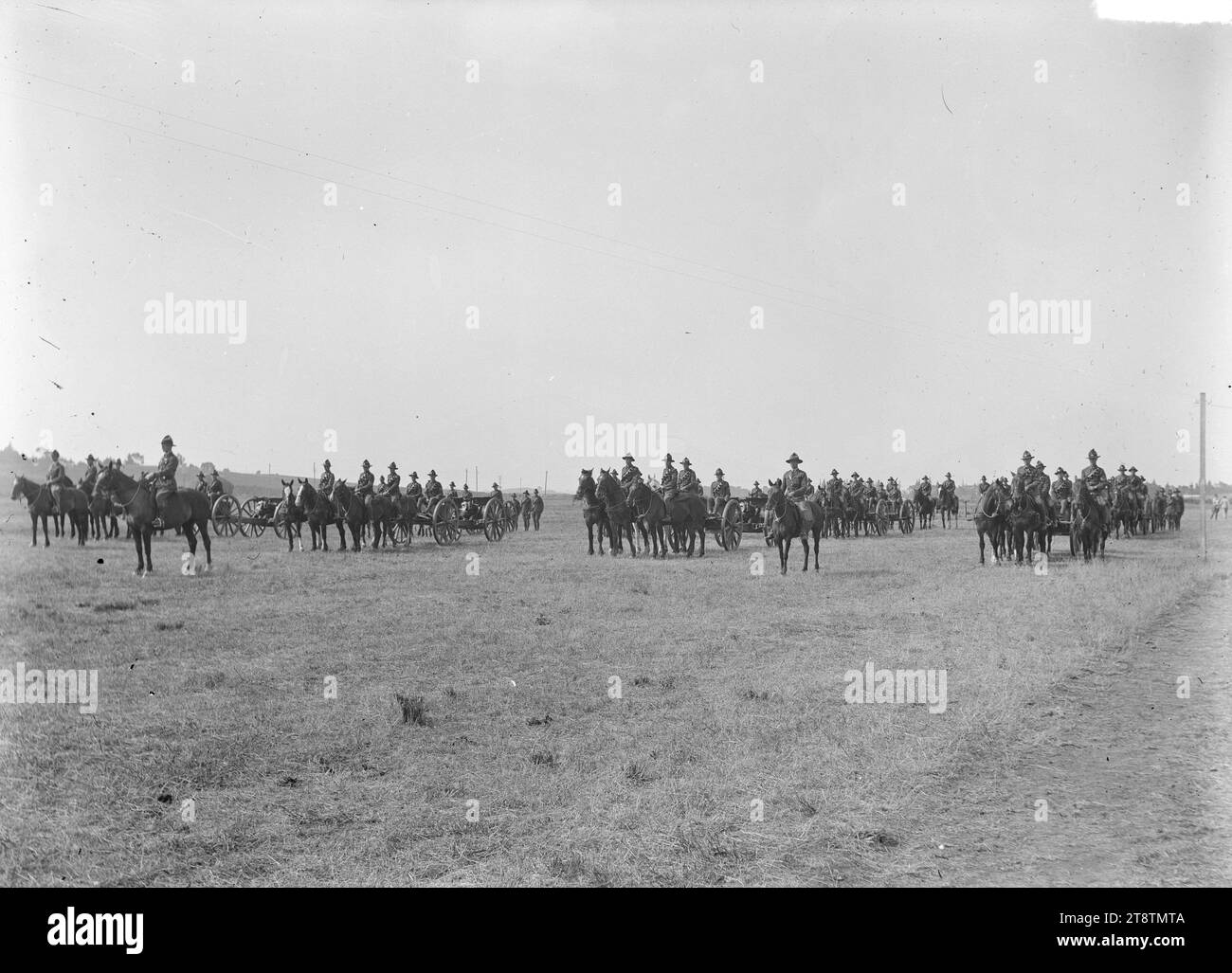 La Nouvelle-Zélande a monté des troupes pendant la première Guerre mondiale, la Nouvelle-Zélande a monté des troupes pendant la première Guerre mondiale Photographie prise entre 1914 et 1919, à un endroit inconnu Banque D'Images