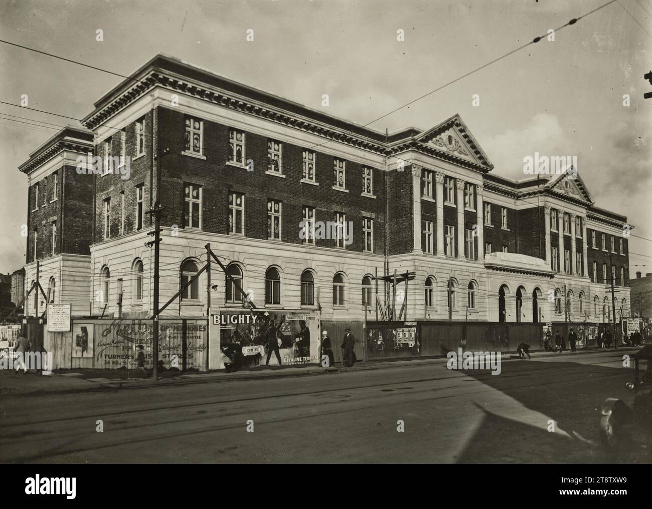 Wellington, New Zealand public Hospital Building presque terminé, Adelaide Road, Newtown, ca 24 août 1927 Banque D'Images