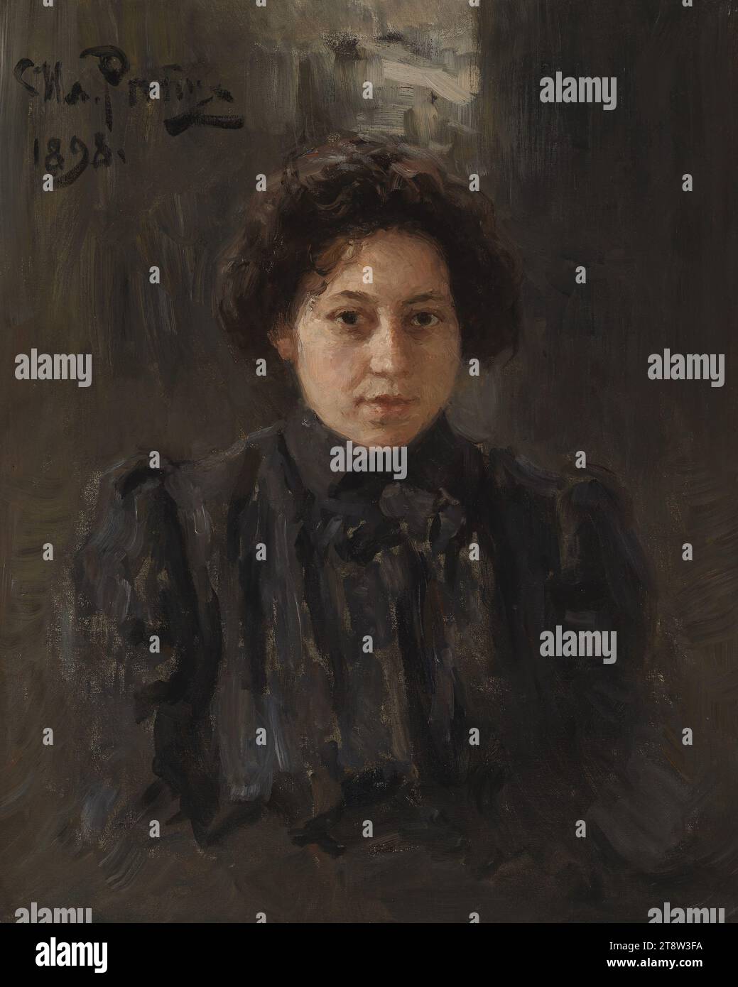 Ilya Yefimovitch Repin, 24.7,1844, Chuguyev, 29.9,1930, Kuokkala, maintenant en ruine, Russie. Repino, Union soviétique, Portrait de la fille de l'artiste Nadezhda Repina, 1898, 71 × 57,5 cm, huile, huile sur toile Banque D'Images
