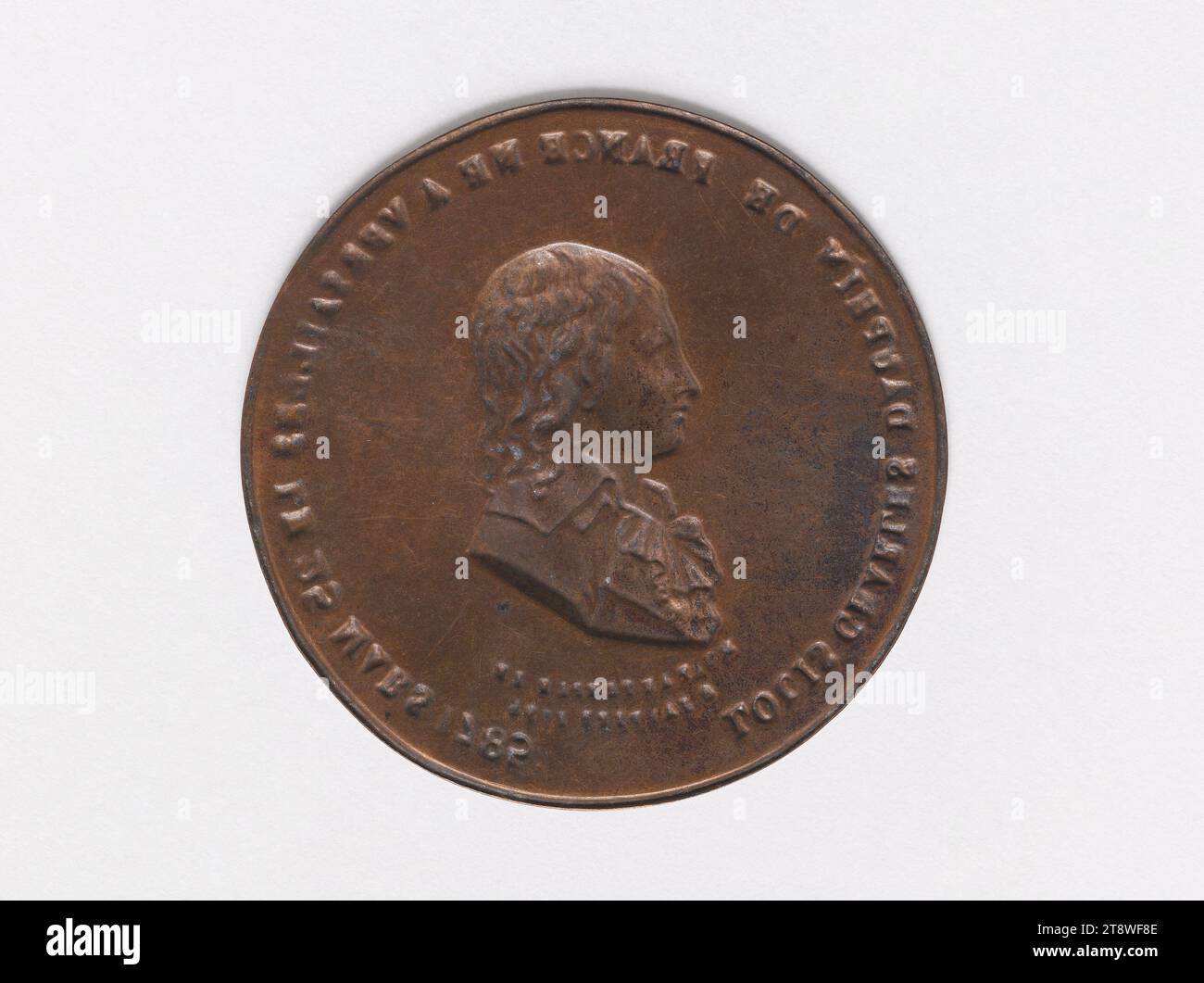 Louis XVII (1785-1795), roi titulaire de France (1793-1795), Liénard, P. G., Array, Numismatique, médaille, diamètre : 4 cm, poids (dimension du type) : 2,67 g. Banque D'Images