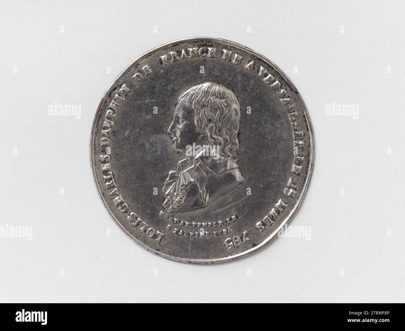 Louis XVII (1785-1795), roi titulaire de France (1793-1795), Liénard, P. G., Array, Numismatique, médaille, diamètre : 4 cm, poids (dimension du type) : 2,67 g. Banque D'Images