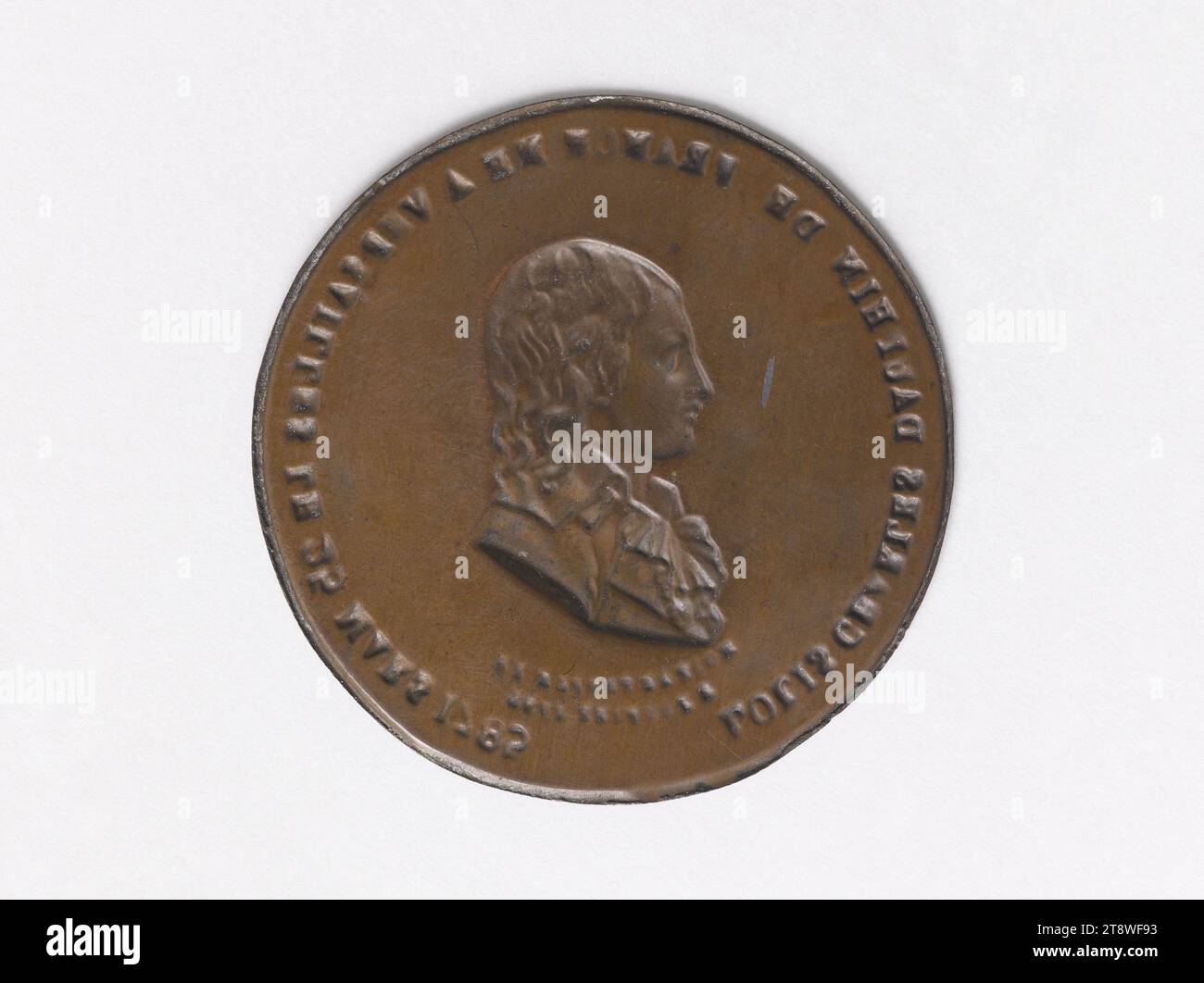 Louis XVII (1785-1795), roi titulaire de France (1793-1795), Liénard, P. G., Array, Numismatique, médaille, diamètre : 4 cm, poids (taille du type) : 2,86 g. Banque D'Images