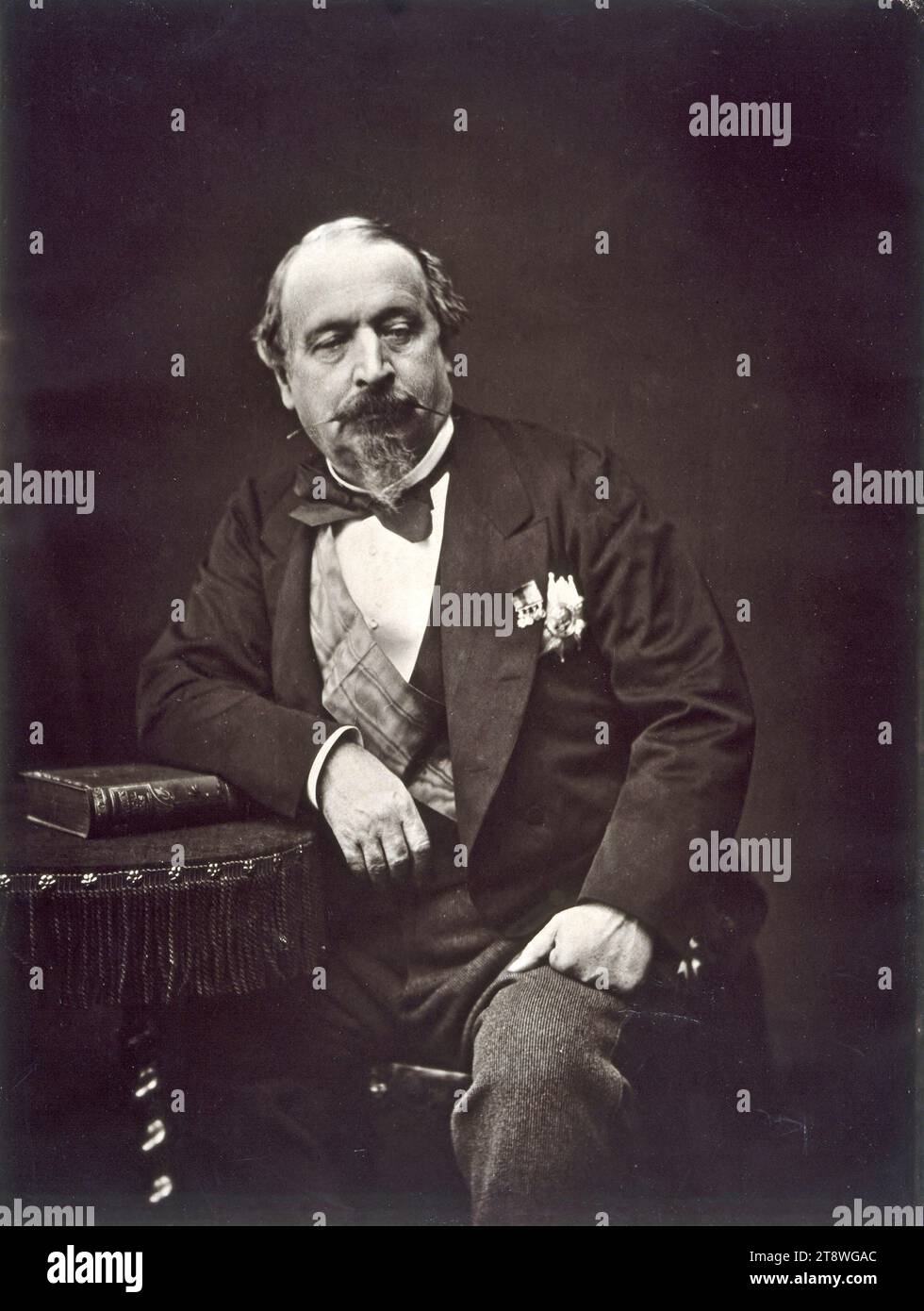 Portrait de Napoléon III (Charles Louis (1808-1873), 1871-1873, Mayer Frères et Pierson, photographe, Array, Photographie, Arts graphiques, photographie, Photoglyptie, Londres, hauteur : 59,5 cm, largeur : 44,9 cm Banque D'Images