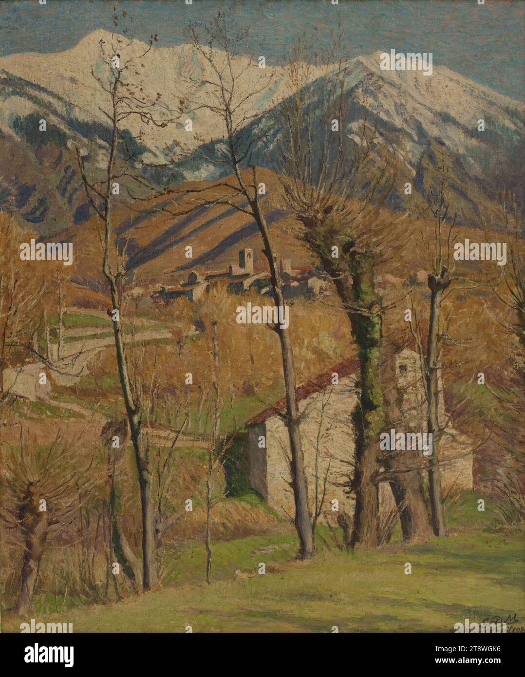 Le Canigou en hiver, Monfreid, Georges Daniel de, Peintre, en 1921, 20e siècle, peinture, peinture à l'huile, hauteur : 65 cm, largeur : 54 cm Banque D'Images
