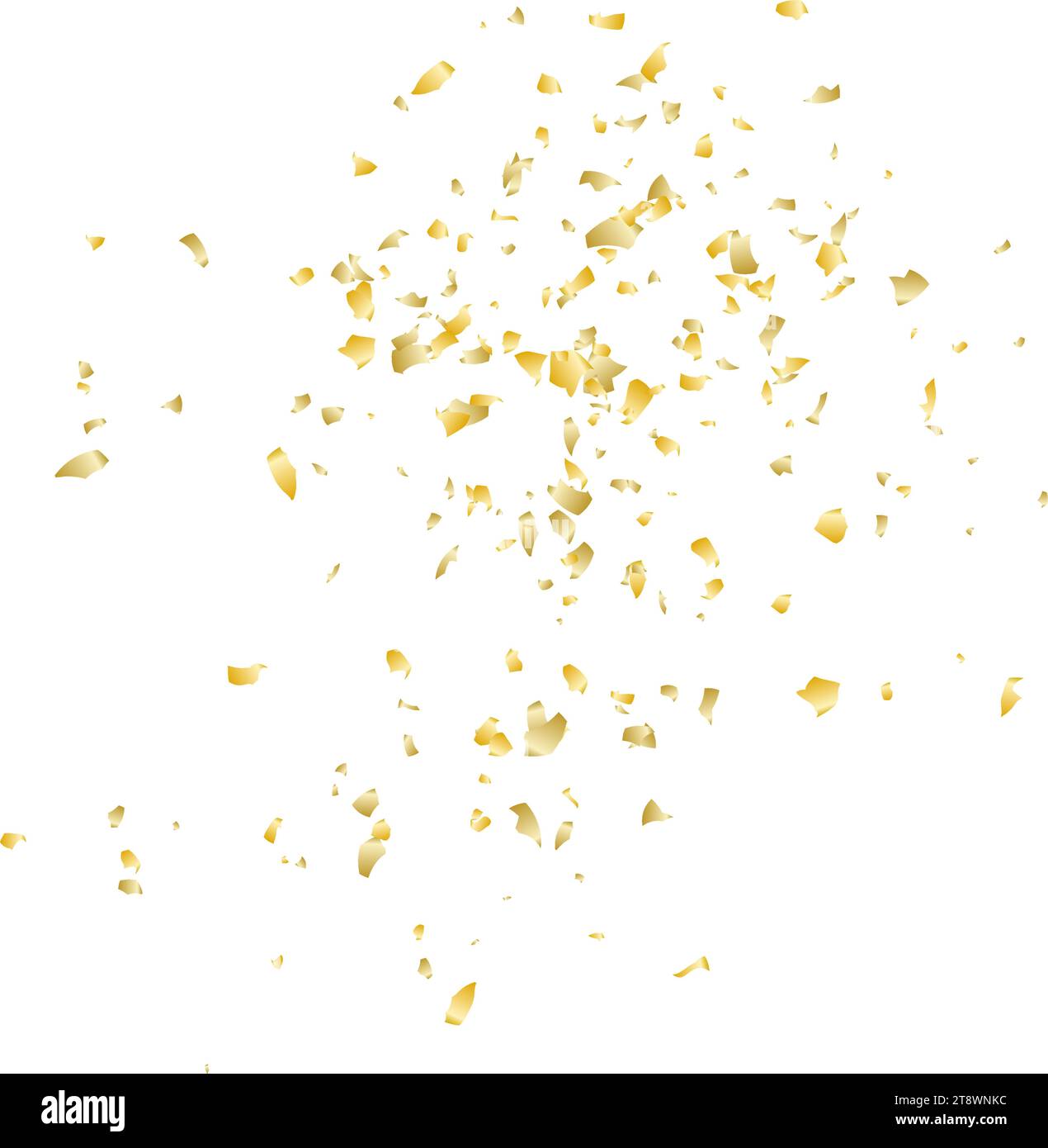 Fond de confettis doré festif. Illustration vectorielle. Illustration de Vecteur
