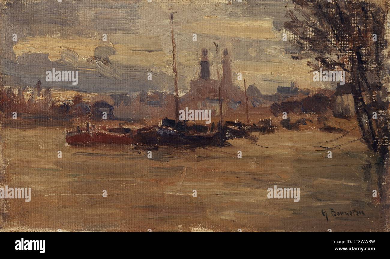 La Seine au pont des Invalides (crues de 1910), Bonneton, Germain Eugène, Peintre, Array, tableau, Dimensions - oeuvre : hauteur : 14,2 cm, largeur : 24 cm, Profondeur : 0,2 cm Banque D'Images La Seine au pont des Invalides (crues de 1910), Bonneton, Germain Eugène, Peintre, Array, tableau, Dimensions - oeuvre : hauteur : 14,2 cm, largeur : 24 cm, Profondeur : 0,2 cm Banque D'Images