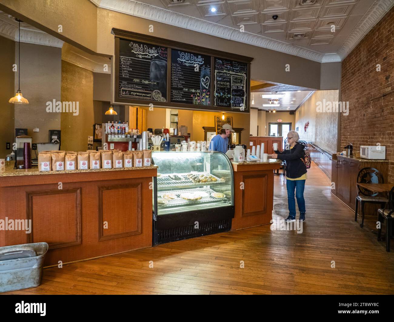 Coffee Bar à Roanoke, Virginie Banque D'Images