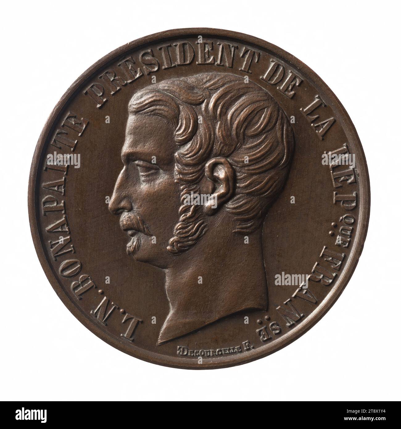 Royaux / De Noblesse - MEDAILLE NAPOLEON III BONAPARTE PRESIDENT DE LA Republique Francaise Suffrage Universel Decembre 1848 Laiton Caque 2163491943