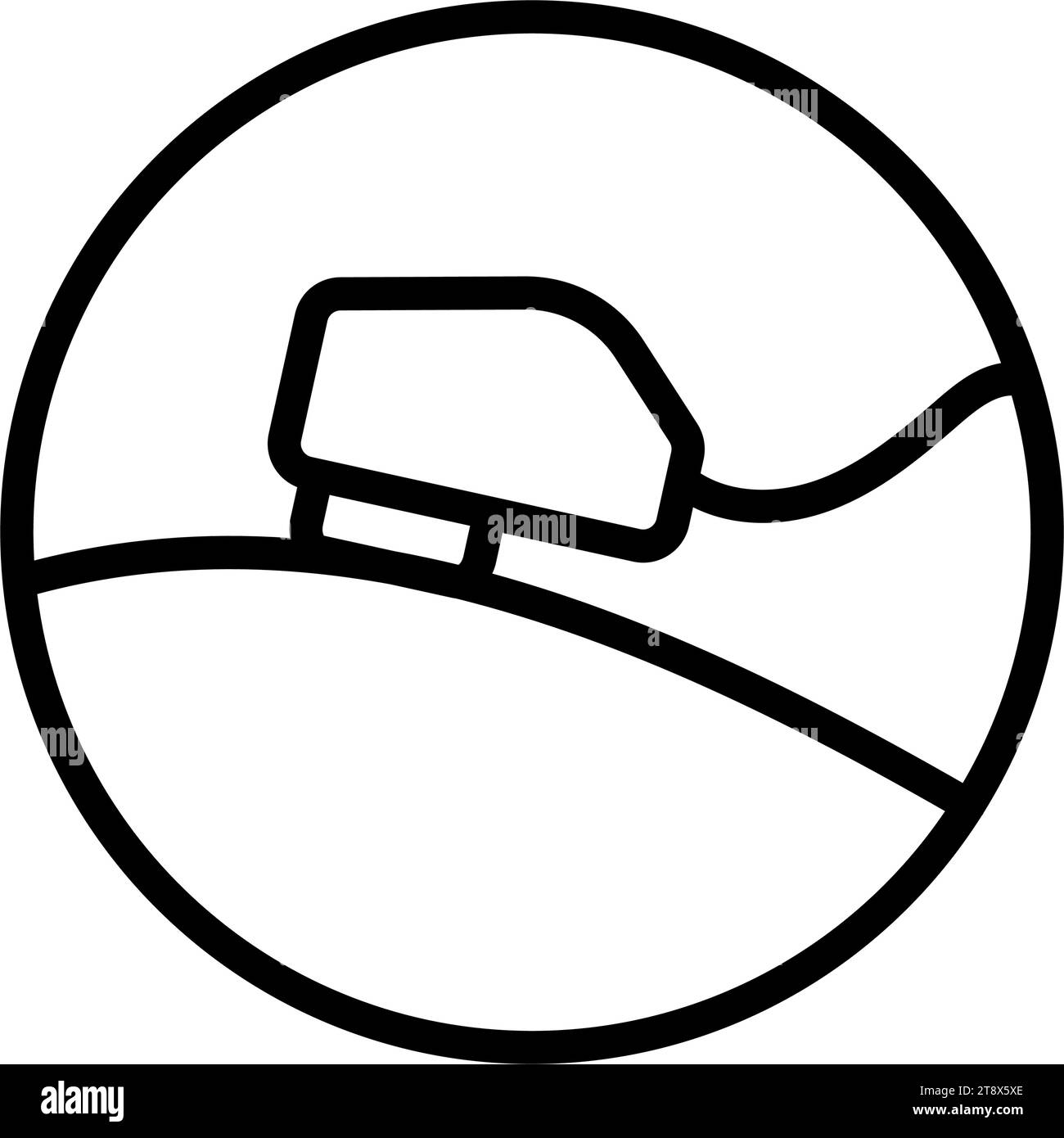Icône laser pour ligne de traitement de la peau. Pictogramme de dispositif d'épilation. Épilateur pour cosmétologie procédure esthétique icône. Illustration vectorielle isolée Illustration de Vecteur
