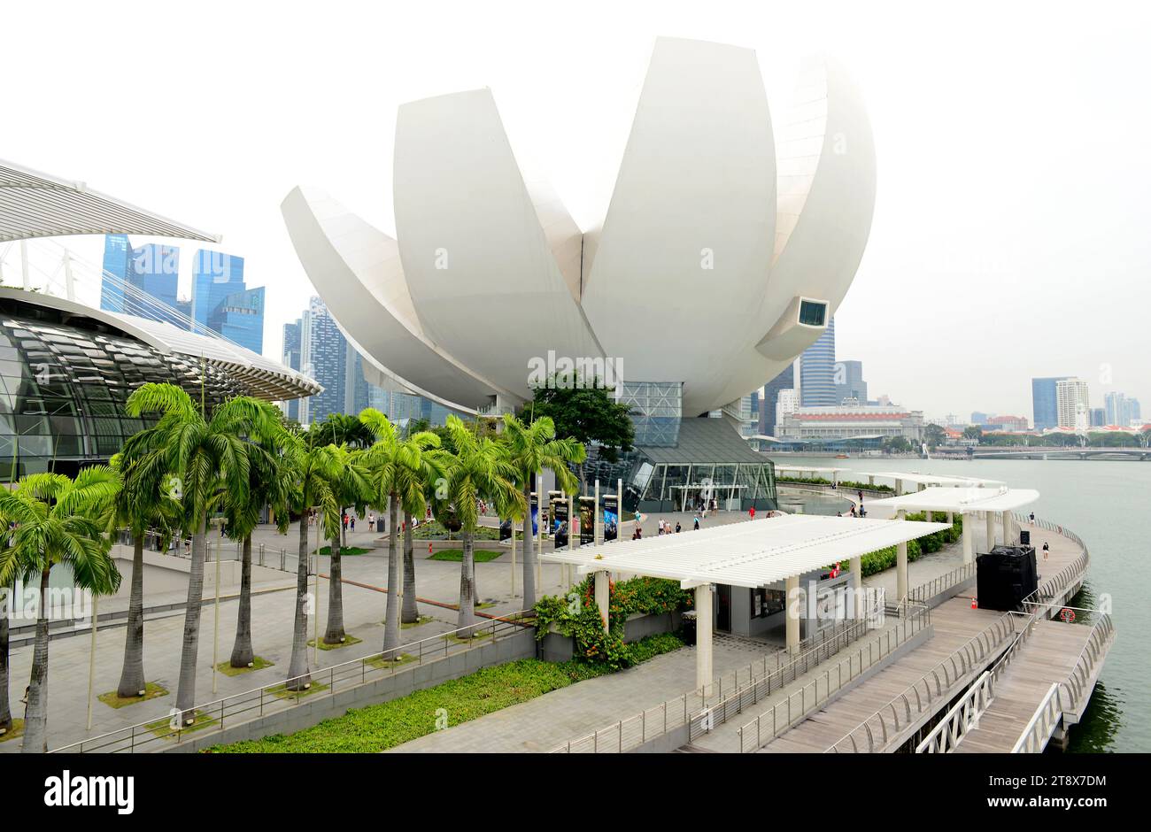 Singapour, ville et Musée d'Art et de Science. Banque D'Images