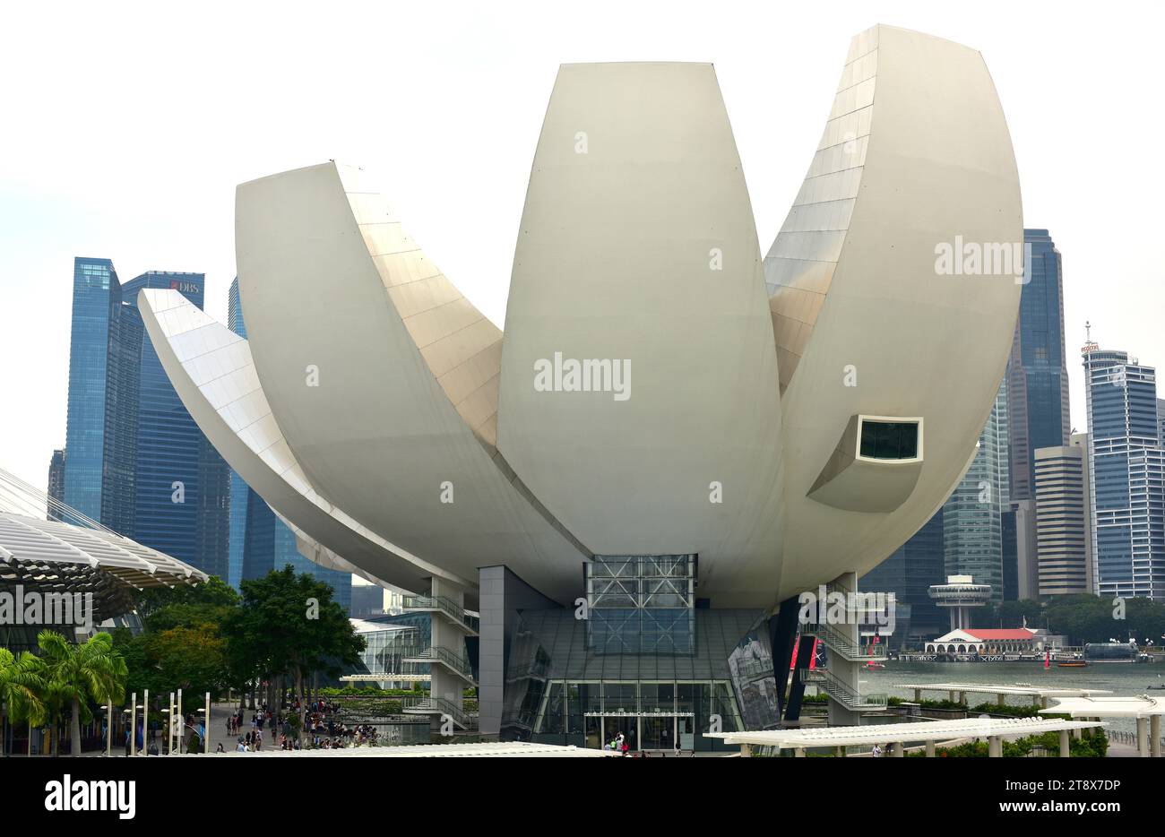 Singapour, ville et Musée d'Art et de Science. Banque D'Images
