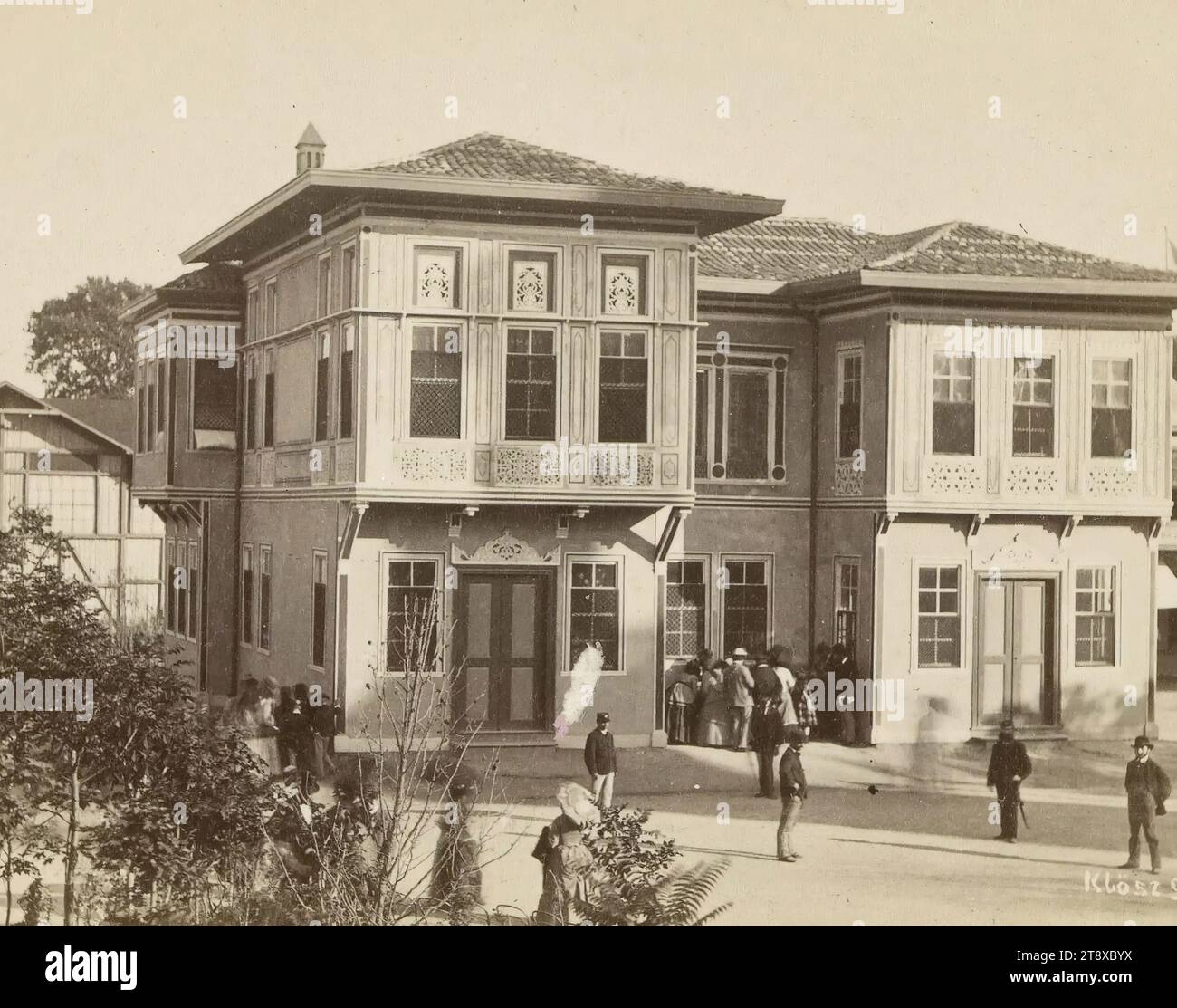 Exposition universelle 1873 : immeuble turc (n° 924), György (Johann Justus Georg) Klösz (Kloess) (1844-1913), photographe, Wiener Photographen-Association, maison d'édition, 1873, papier, photographie, 1873 exposition universelle de Vienne, Prater, Expositions, Architecture, 2e arrondissement : Leopoldstadt, immeuble, immeuble, exposition universelle, collection Vienne Banque D'Images