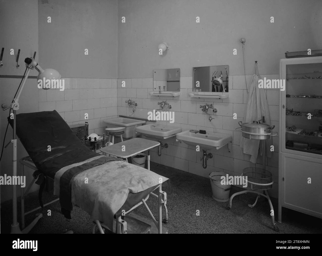 Unfallkrankenhaus, 20e, Webergasse 2-6, salle de soins, Martin Gerlach jun. (1879-1944), photographe, 1942, verre, négatif, hauteur 17,8 cm, largeur 23,8 cm, Gesundheitswesen, 20e arrondissement., la collection de Vienne Banque D'Images