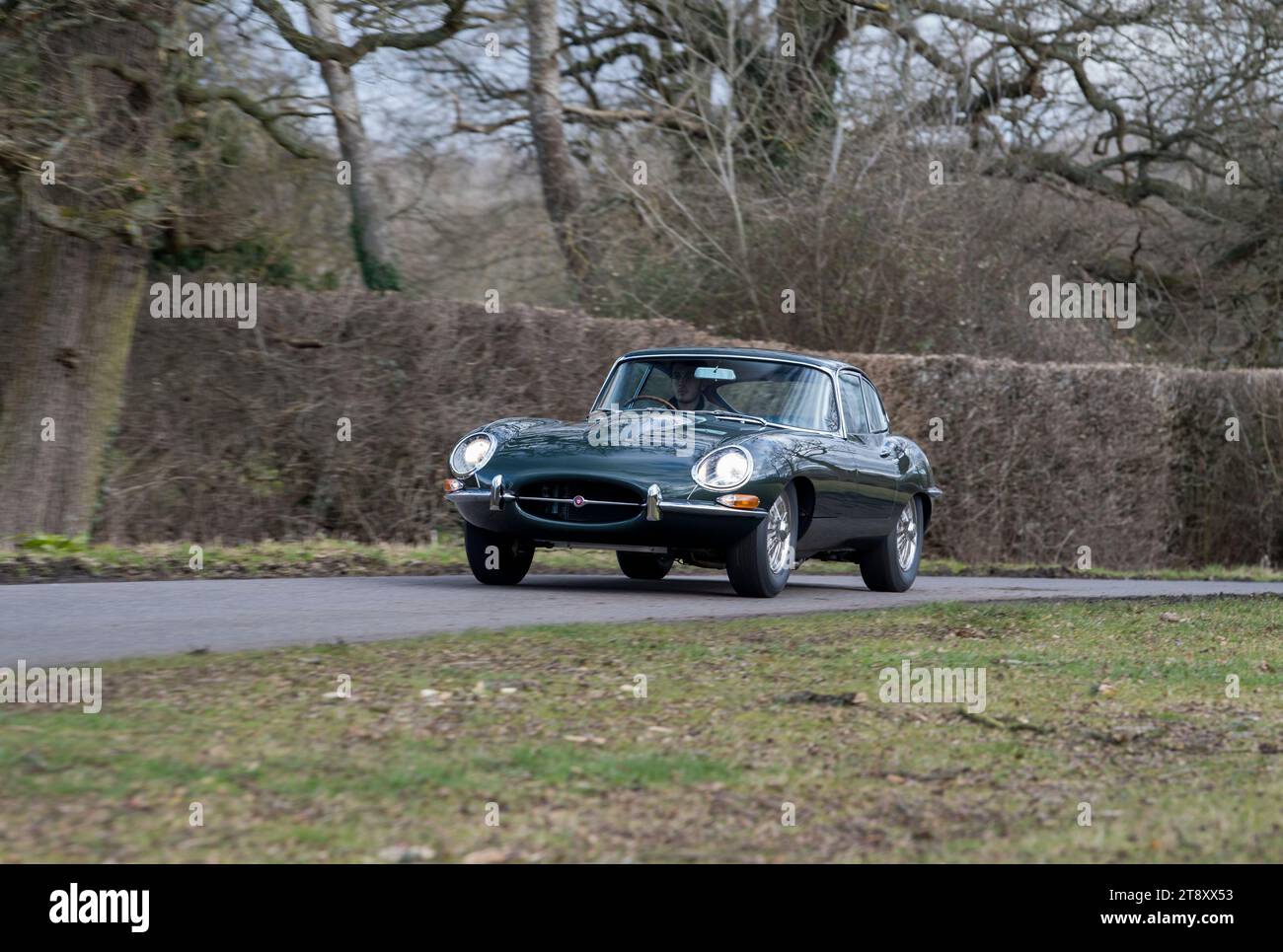 Série 1,5 Jaguar E Type 4,3 coupe à tête fixe voiture de sport britannique classique Banque D'Images