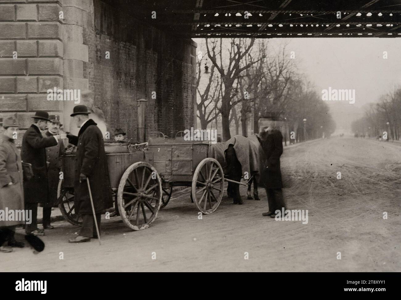 Distribution de soupe de cuisines mobiles, Richard Hauffe (1878-1933), photographe, date vers 1920, photographie, pauvreté, la collection de Vienne Banque D'Images