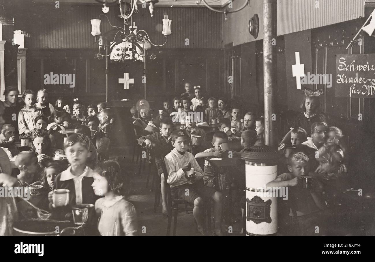 Action de secours suisse à Vienne, Richard Hauffe (1878-1933), photographe, 1918, photographie, guerre mondiale 1, Guerre et événements de guerre, protection sociale, enfant, la collection de Vienne Banque D'Images