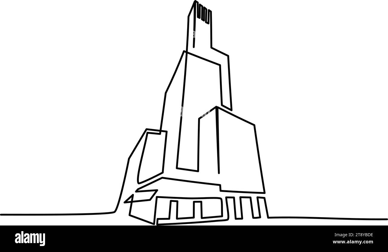 Inspiration de conception de logo de bâtiment de ville moderne, symbole d'appartement. Illustration de Vecteur