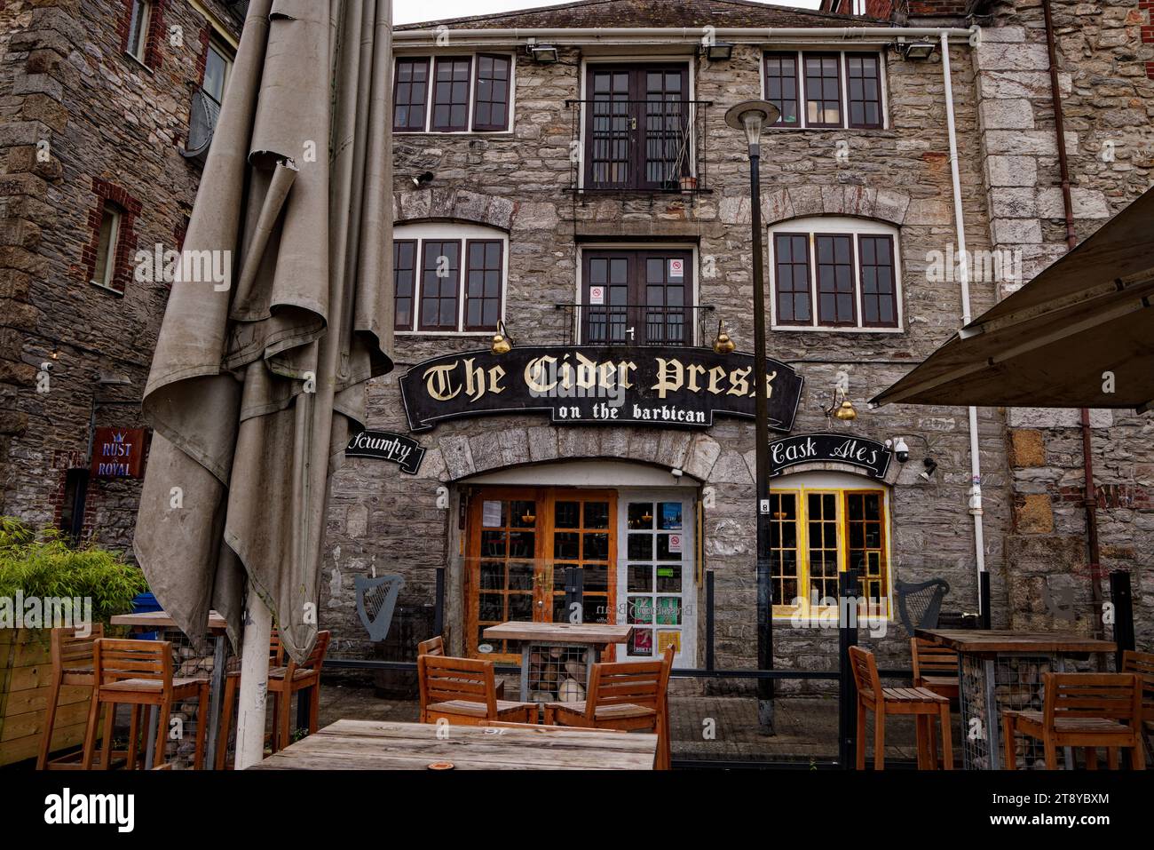 The Cider Press pub, Plymouth Barbican, Devon, Angleterre. Banque D'Images