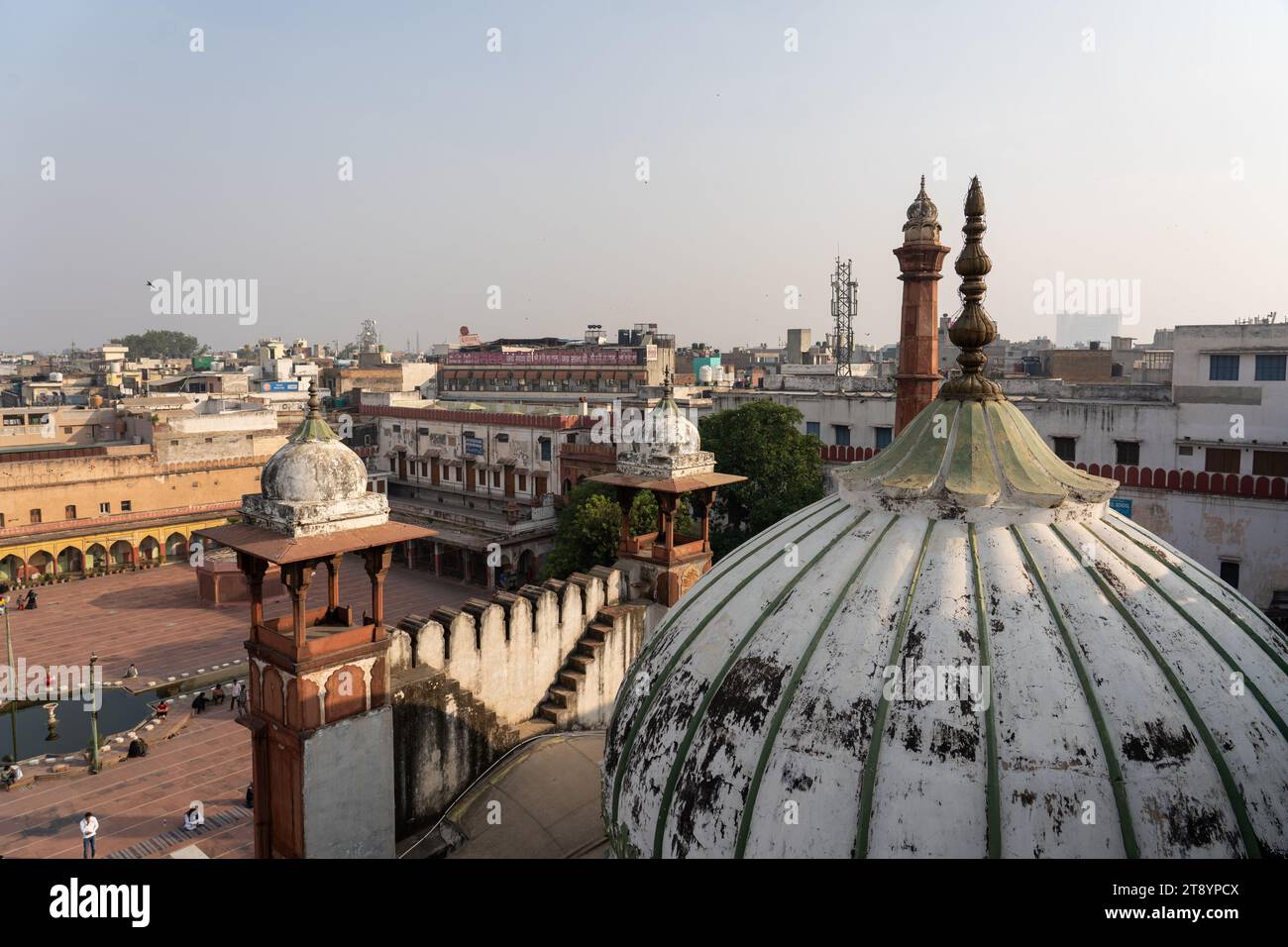 Jama Masjid dans la vieille ville de Delhi, Inde Banque D'Images