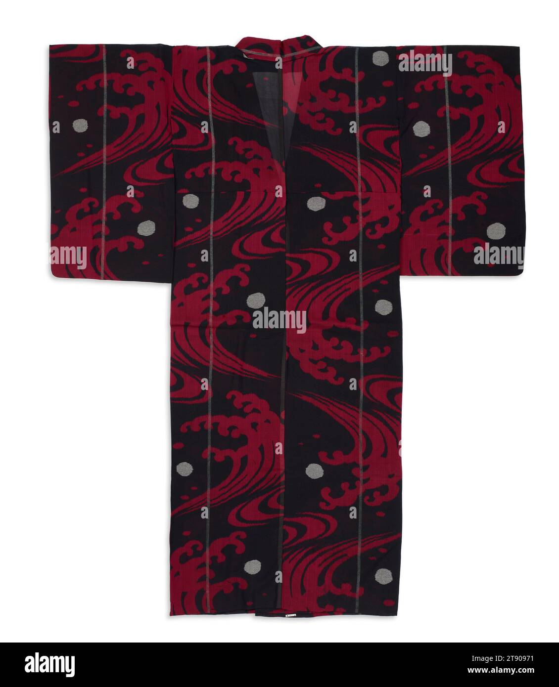 Kimono Meisen, première moitié du 20e siècle, Japonais inconnu, 58 1/2 x 49 1/4 po. (148,59 x 125,1 cm), soie, Japon, 20e siècle Banque D'Images