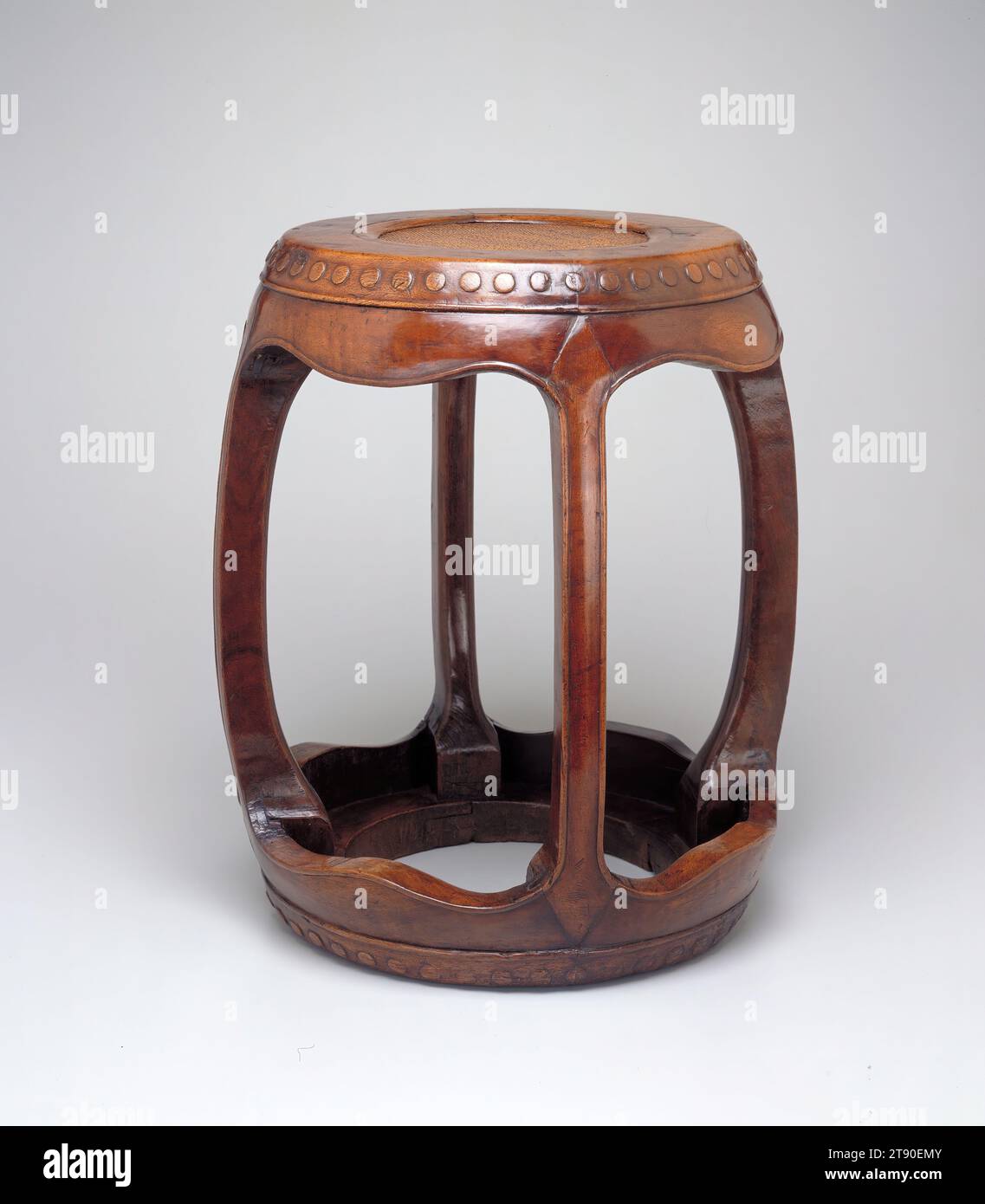 Gong - Tabouret chinois rond ancien n°18 main image 1