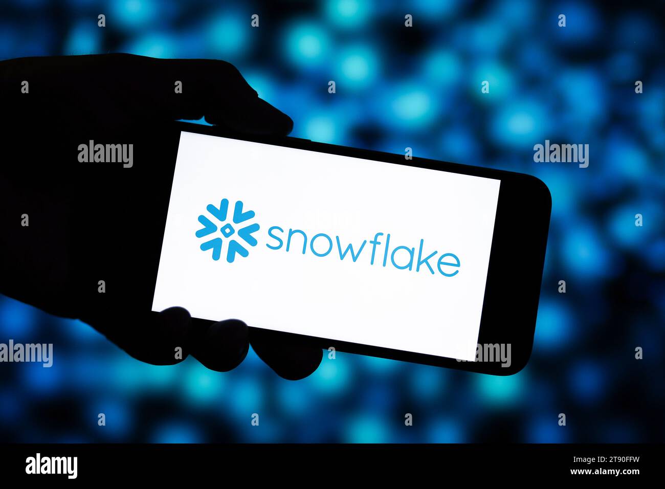 Editorial Snowflake Computing. Snowflake Computing est une société de cloud computing basée sur le cloud computing Banque D'Images