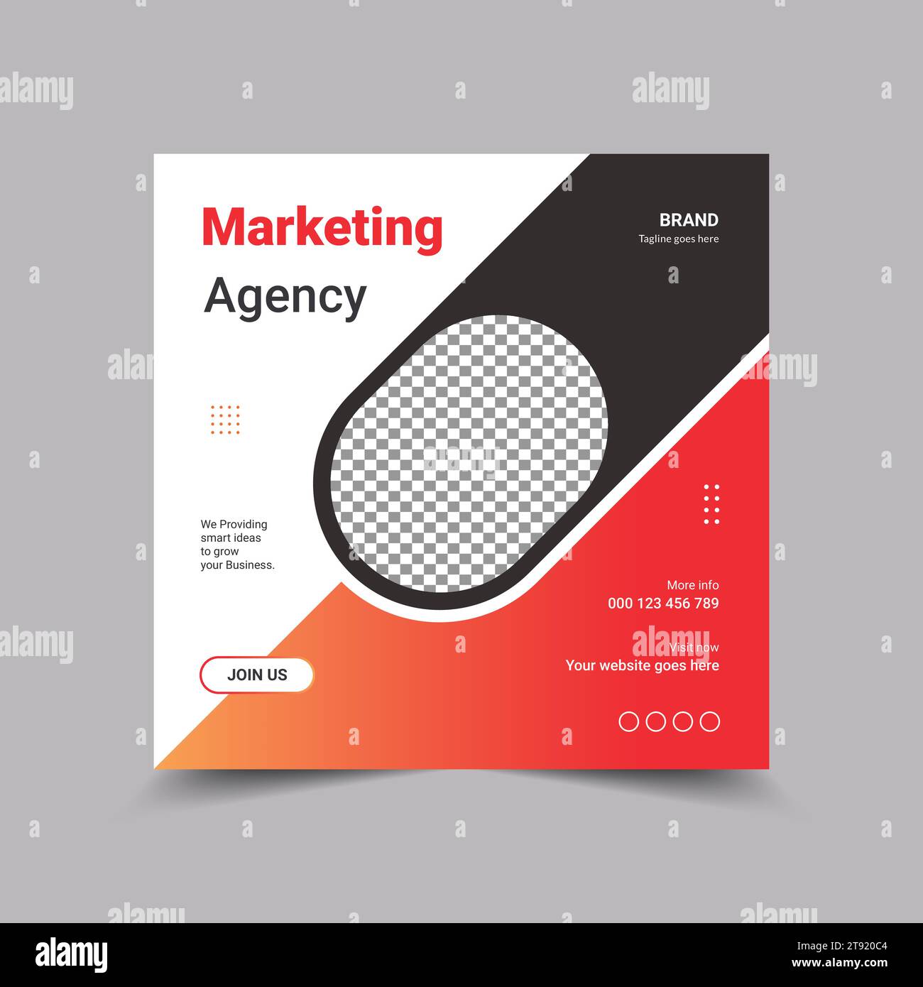 Corporate Business Digital Marketing publicité sur les médias sociaux, bannière et modèle de post-affiche. Illustration de Vecteur