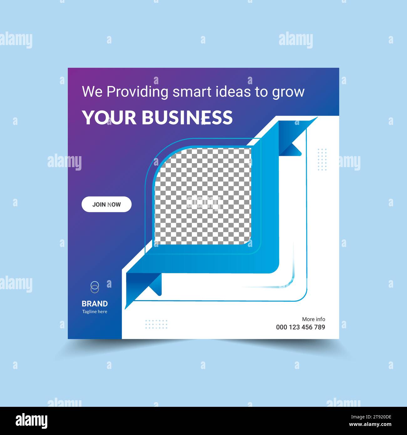 Corporate Business Digital Marketing publicité sur les médias sociaux, bannière et modèle de post-affiche. Illustration de Vecteur