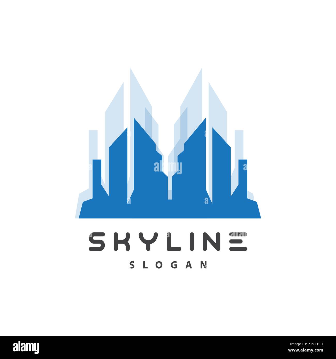 Logo Cityscape, conception Metropolis Skyline, vecteur de construction de ville, illustration de symbole d'icône Illustration de Vecteur
