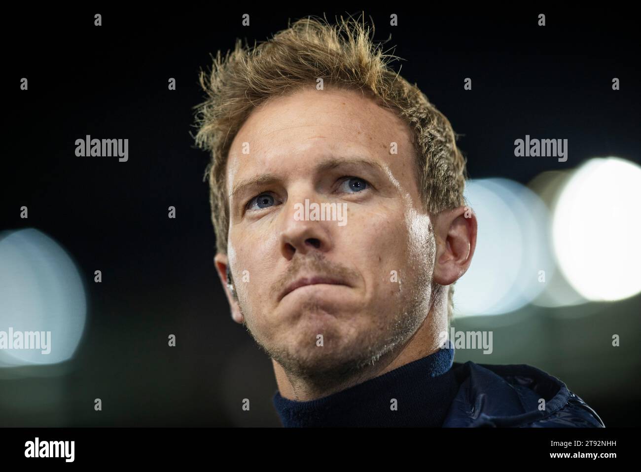 Wien, Allemagne. 21 novembre 2023. Formateur Julian Nagelsmann (Deutschland) nachdenklich Österreich - Deutschland 21.11.2023 Copyright (nur für journali Banque D'Images