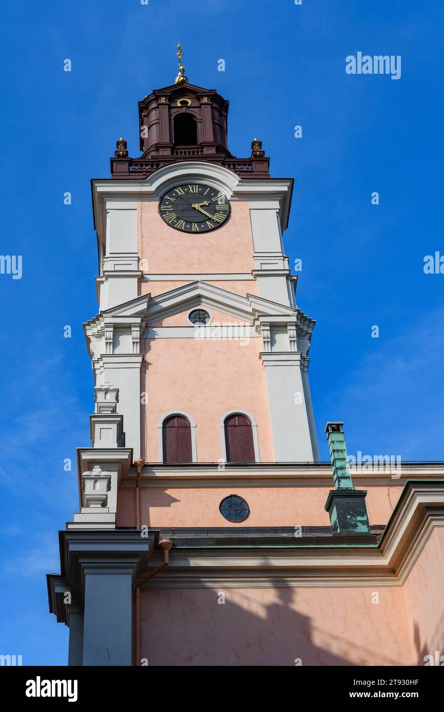 La Grande Eglise (Storkyrkan) ou Eglise de Saint Nicholas (Sankt Nikolai Kyrka), la plus ancienne église de Gamla stan. Stockholm, Suède Banque D'Images