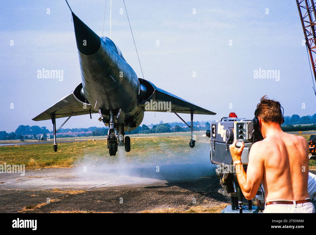 Scott Furlong Predator, Biggin Hill, série télévisée 'Planemakers' septembre 1964 photographie par Alan 'Taffy' Harris pour VTT Banque D'Images