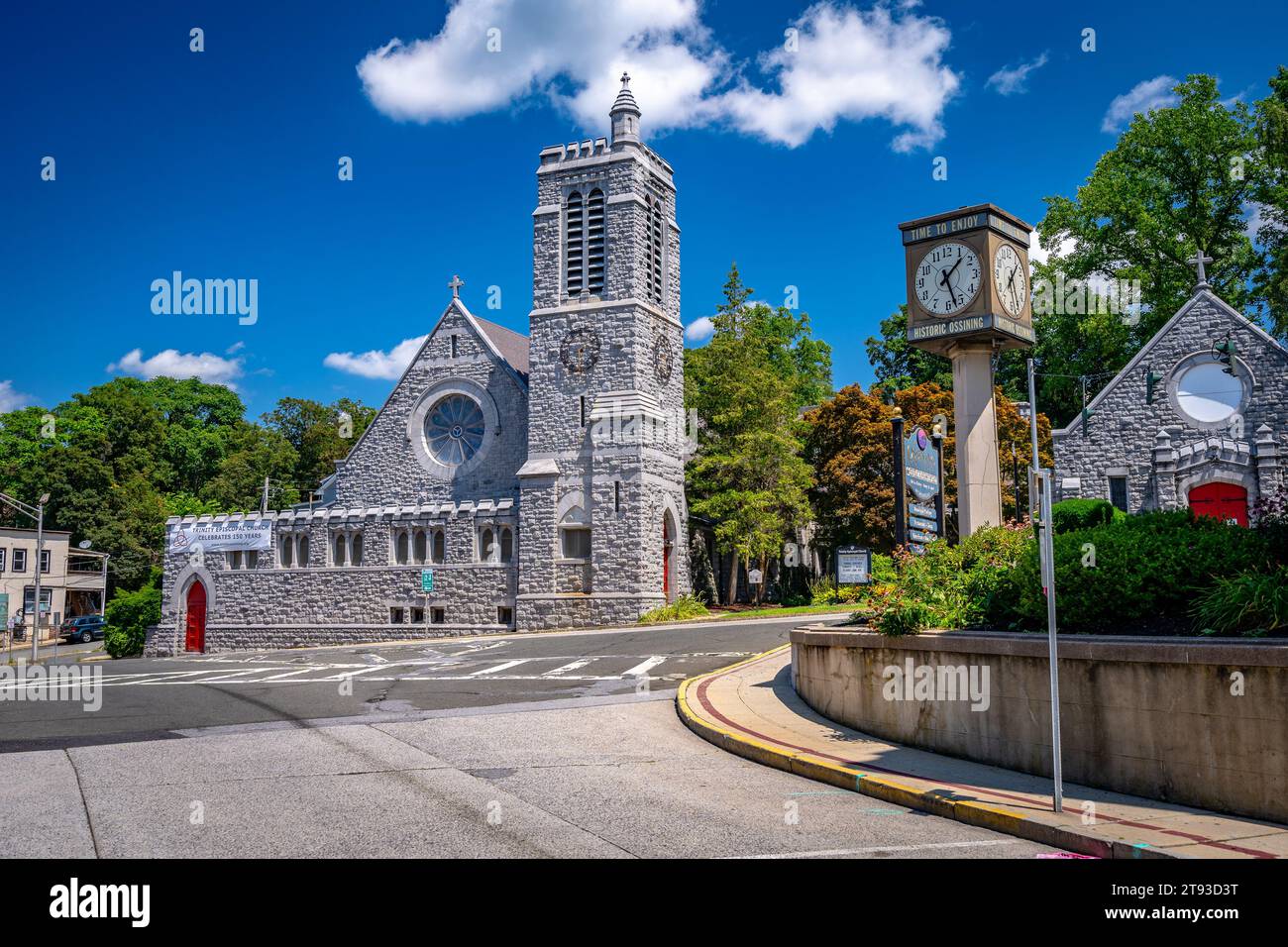 Ossining, New York, États-Unis - Trinity Episcopal Church Building Banque D'Images