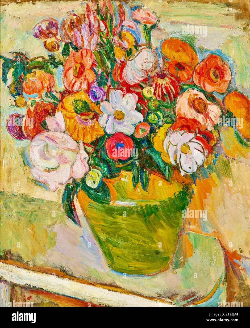 Abraham Manievich (artiste expressionniste ukrainien-américain) - bouquet de fleurs - c1930 Banque D'Images