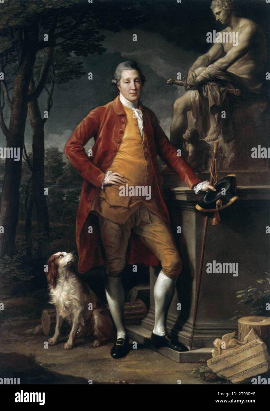Portrait de John Staples 1773 par Pompeo Batoni Banque D'Images