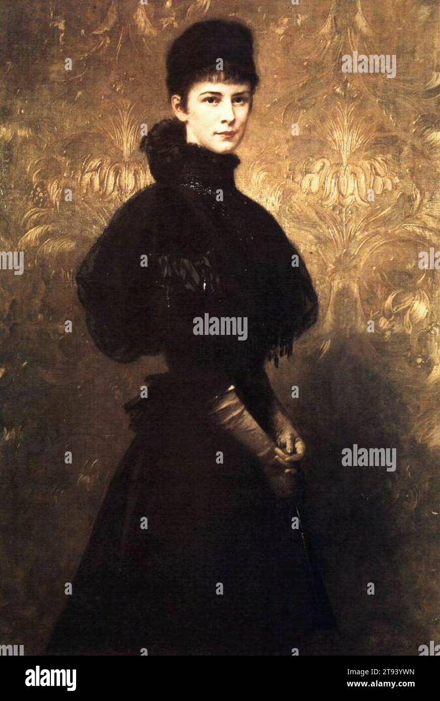 Portrait de la reine Elizabeth 1899 par Gyula Benczur Banque D'Images