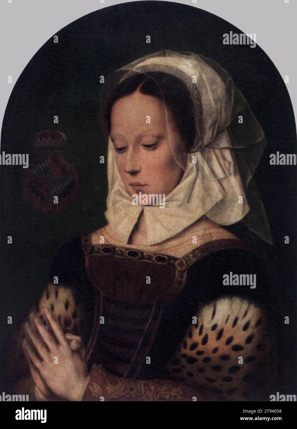 Femme priant - par Ambrosius Benson Banque D'Images